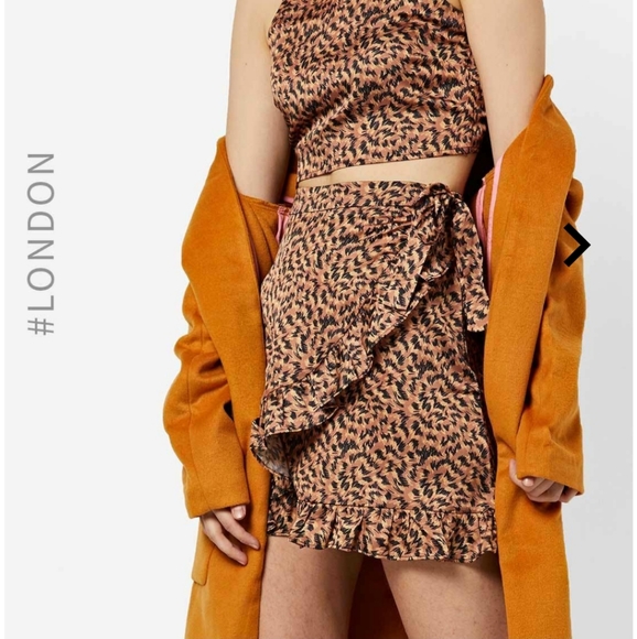 Leopard print mock wrap skirt - Picture 5 of 8